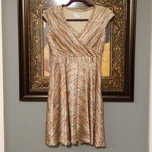 London Times Petite watercolor dress m127:7:918